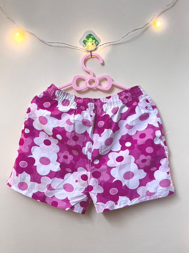 Pink Floral Short