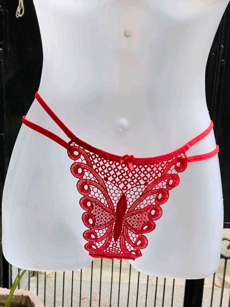 Sale 🔥Red Lace Butterfly Briefs