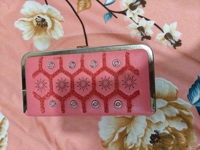 Vintage Pink Change Purse