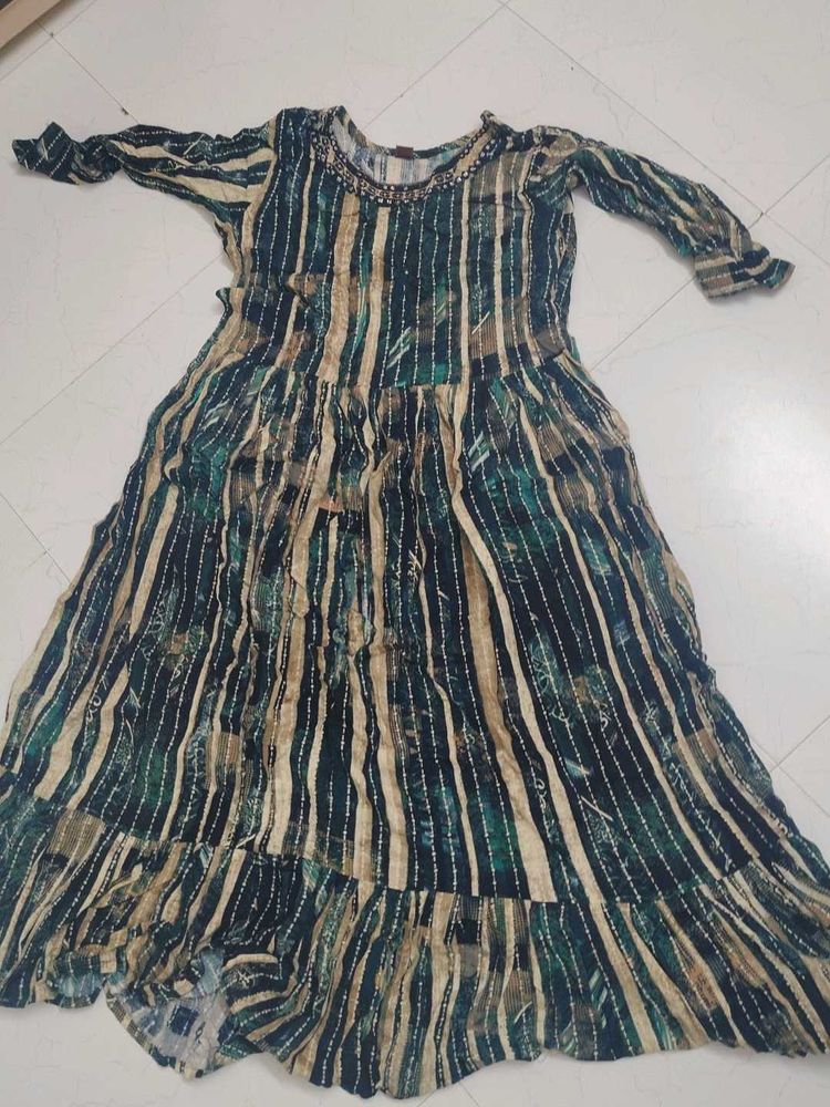 Bohemian Striped Maxi Dress