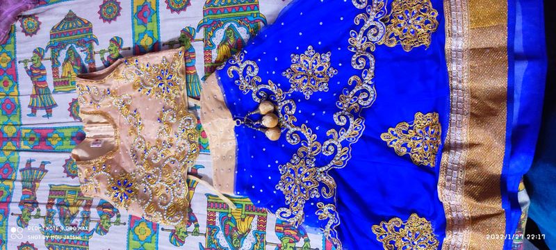 blue lehenga choli
