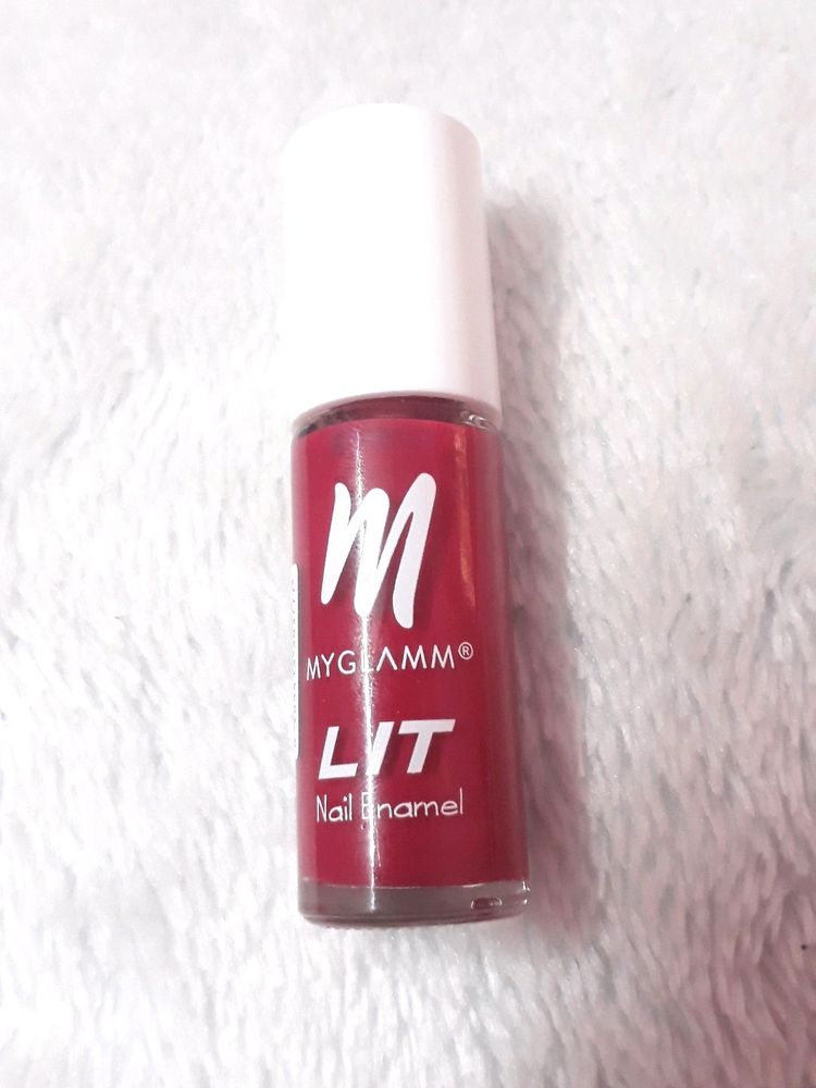 MyGlamm LIT Nail Enamel - Bold Glamm - Simp (Hot P