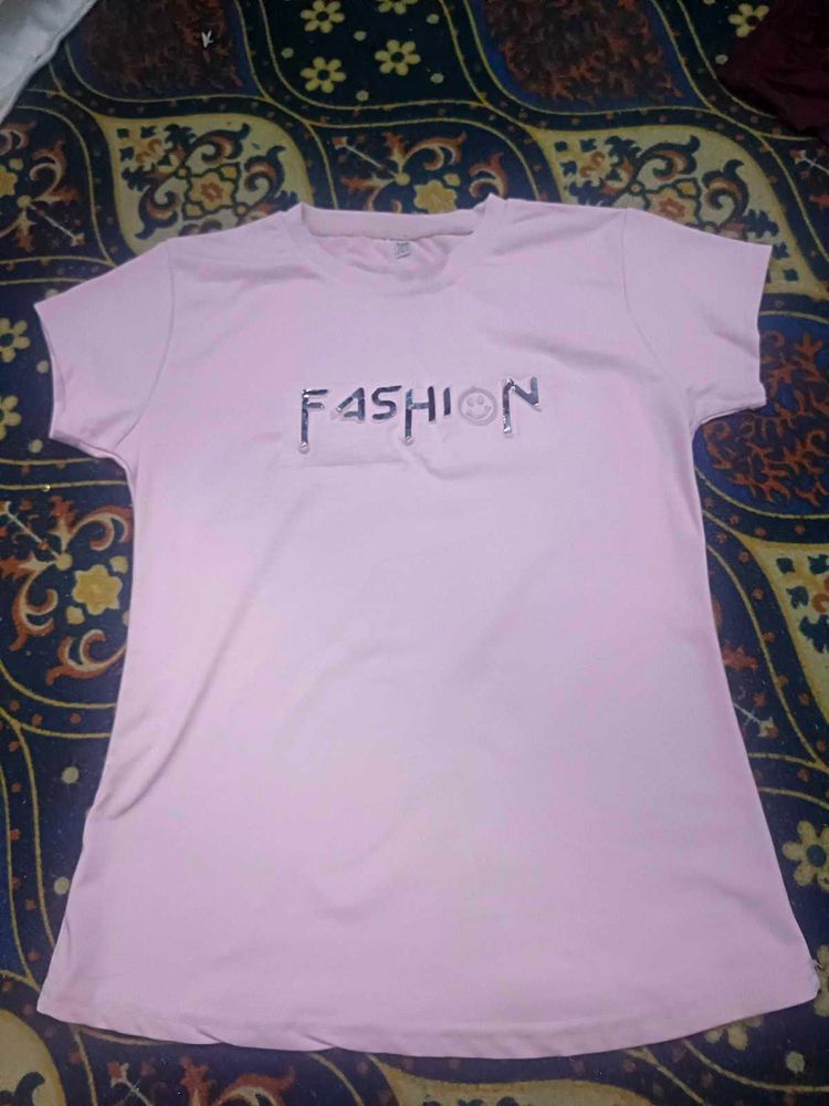 Pink Fashion Graphic Tee