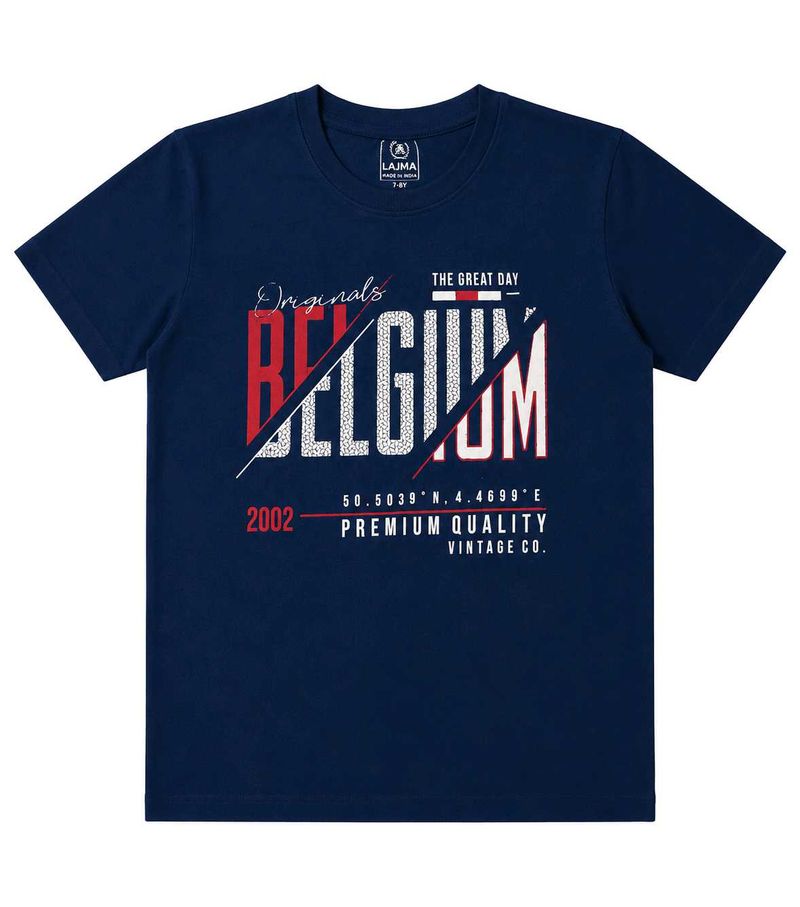 navy blue graphic tshirt