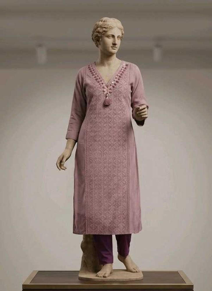 Elegant Embroidered Kurta Set