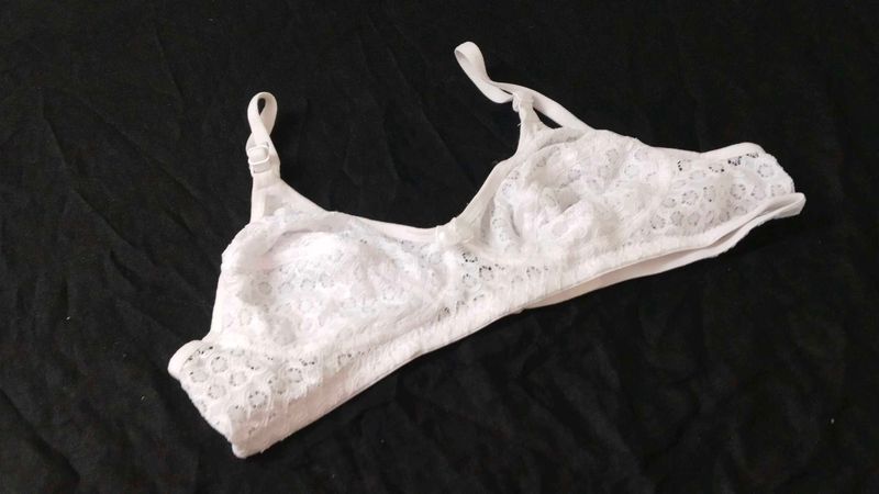 White Lace Bra