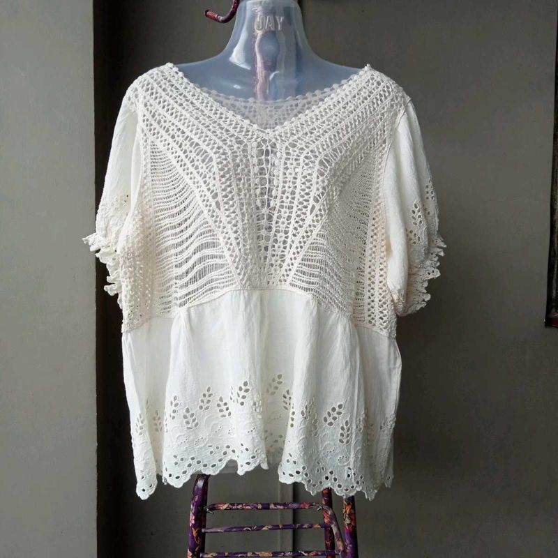 Boho Crochet Lace Top
