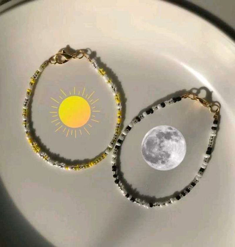 Sun &amp; Moon Beaded Bracelets