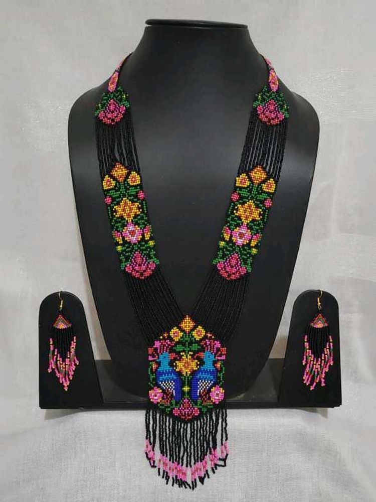 🌸✨ Morni Floral Beaded Necklace Set ✨🌸