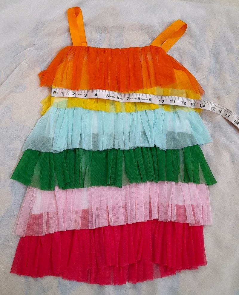 RUFFLE TIERED TOP FOR GIRLS🩷🧡