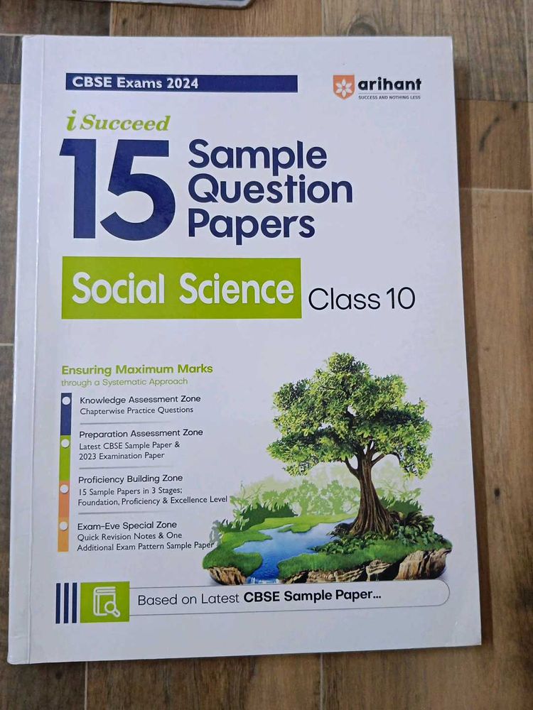 Arihant 15 Sample Papers Social Science Class 10