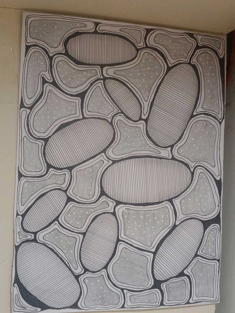 Abstract Line Art Drawing
