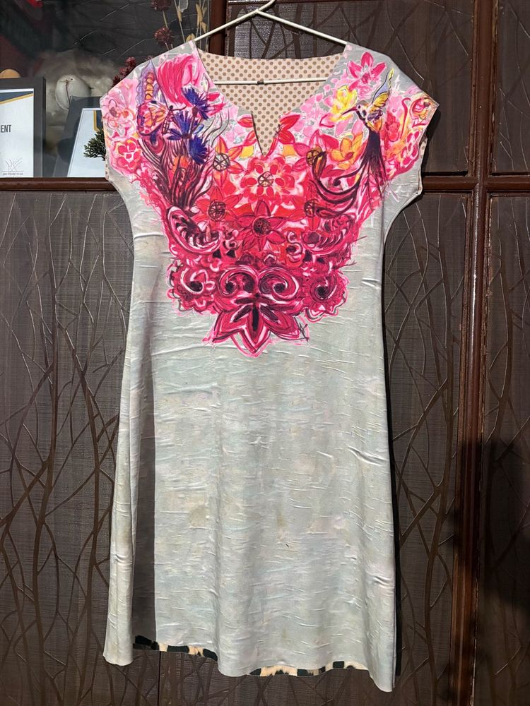 Vibrant Floral Print Kurta