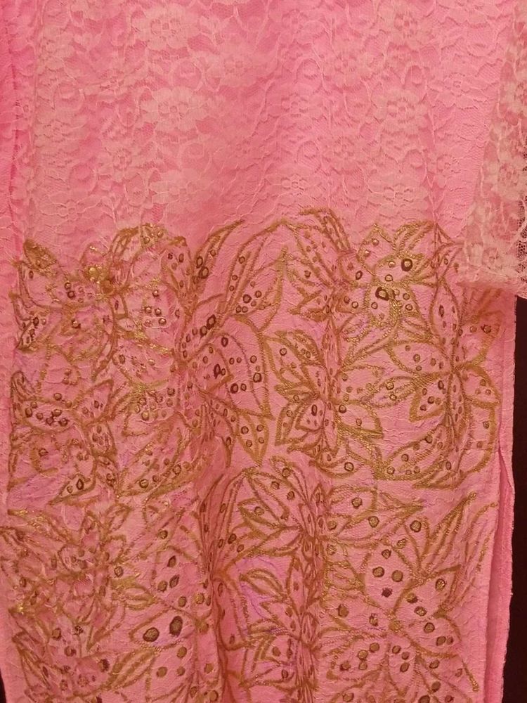 🩷 pink colour festive wear kurta