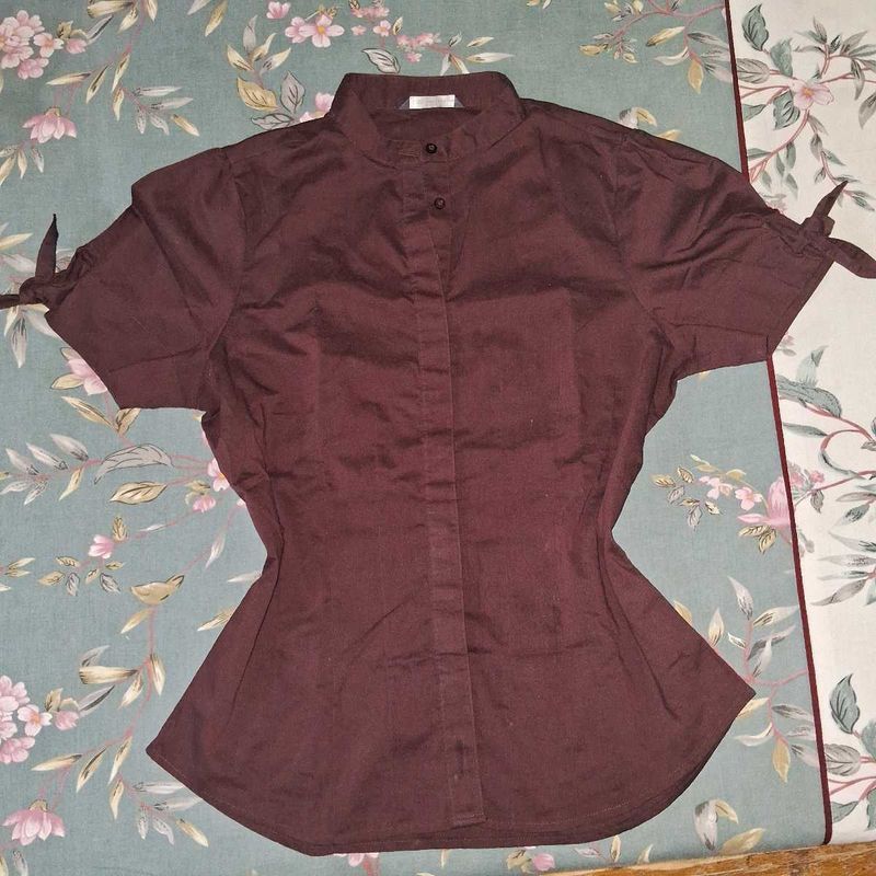 Chic Burgundy Shirt