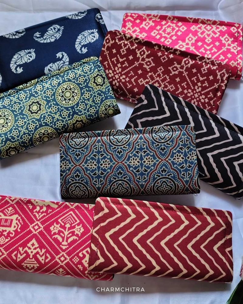 Handmade Patterned Wallets (Set of 8)