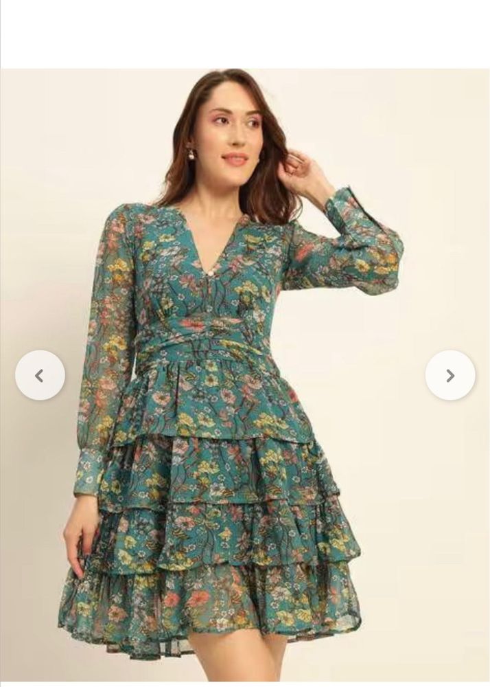 Floral Ruffle Mini Dress