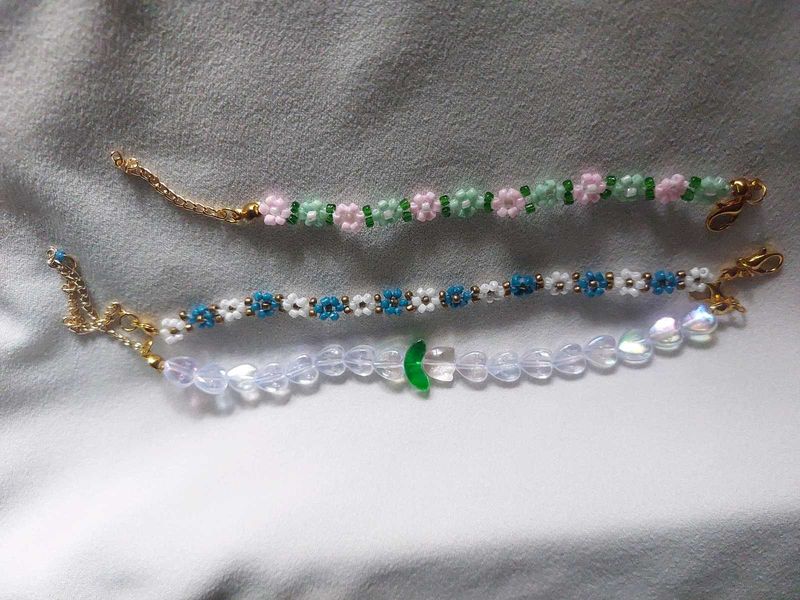 Set Of 3 Bracelets 🌷🌸💐