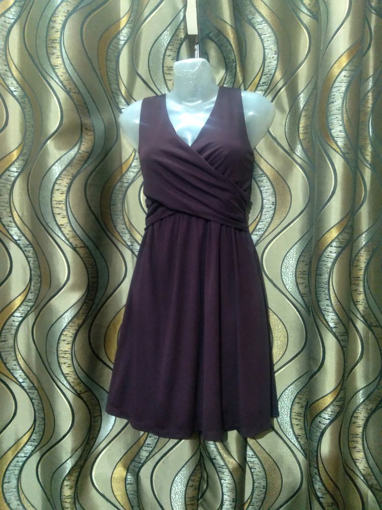 Taurus Purple Satin Dress