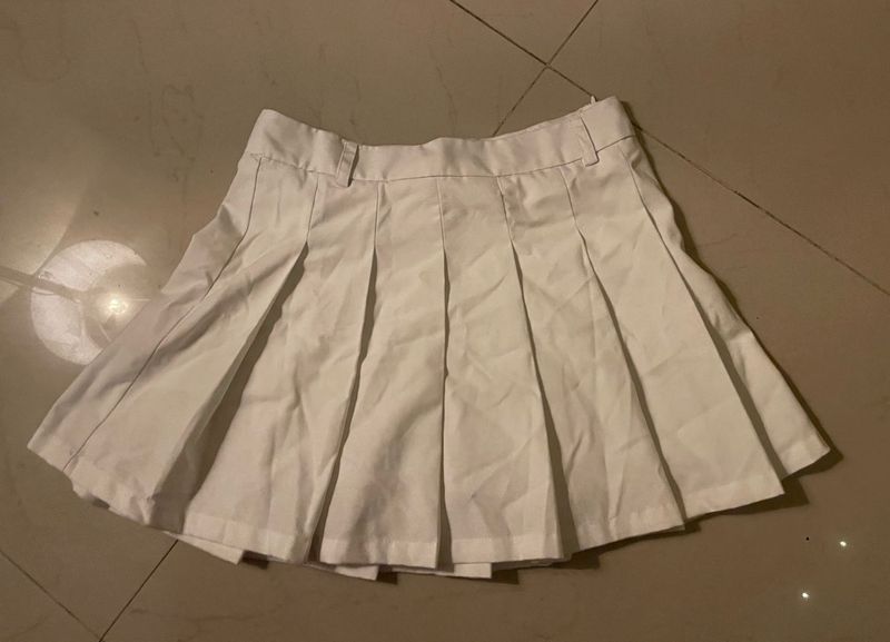 tennis mini skirt with shorts