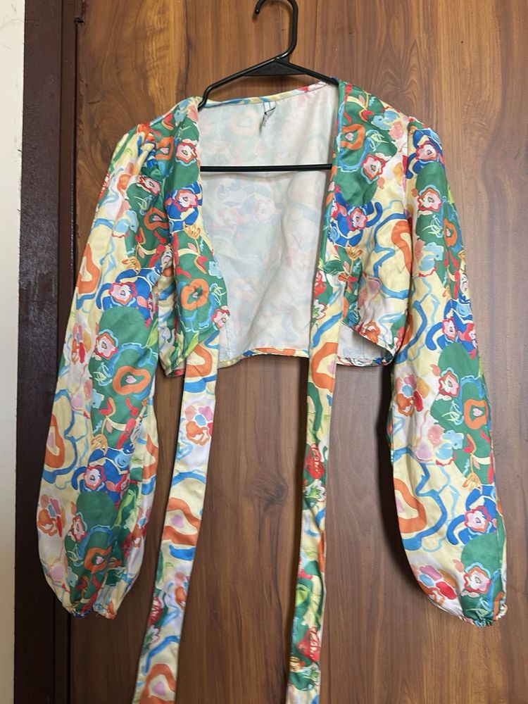 Colorful Printed Cropped Top