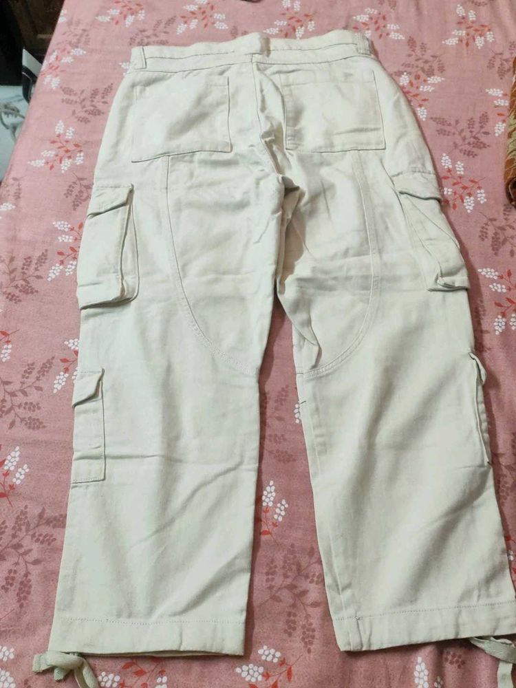 cargo white pant