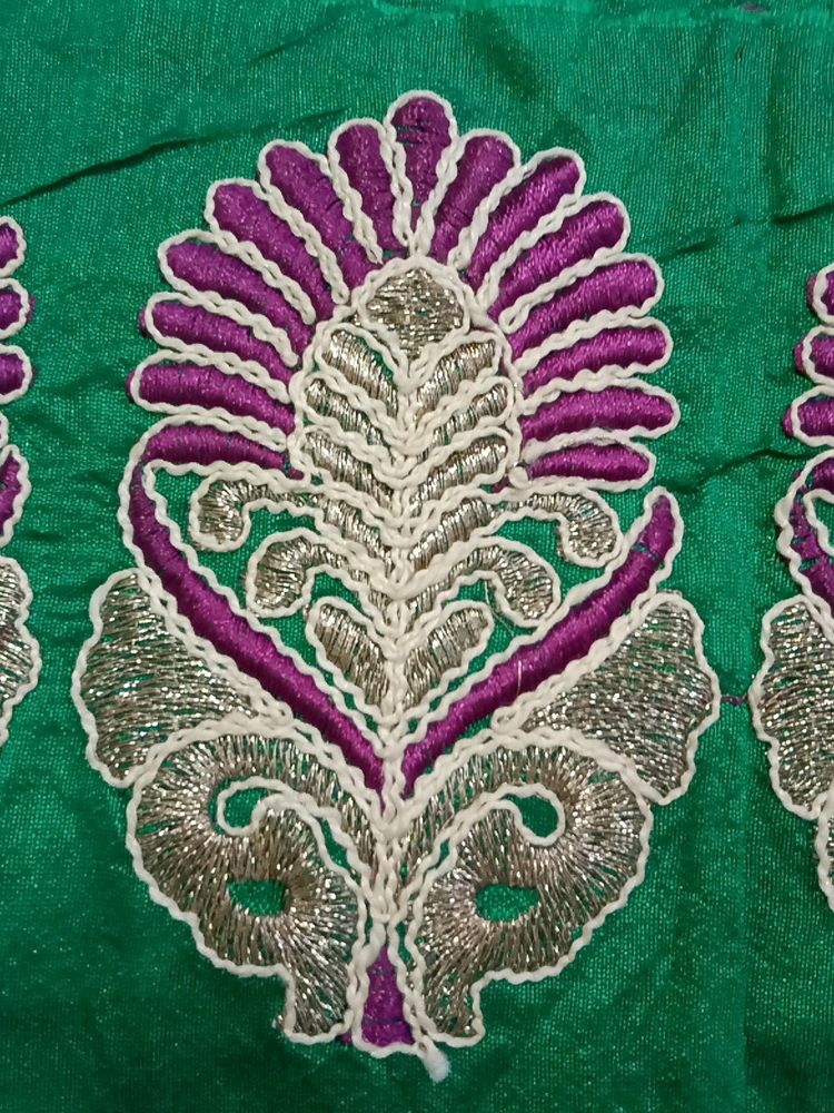 3 MTR  Febric Border Embroidery Work Kiya Hua He