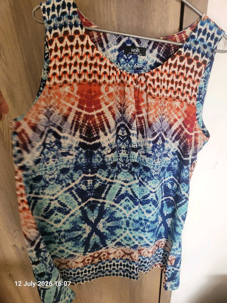 Boho Print Sleeveless Top