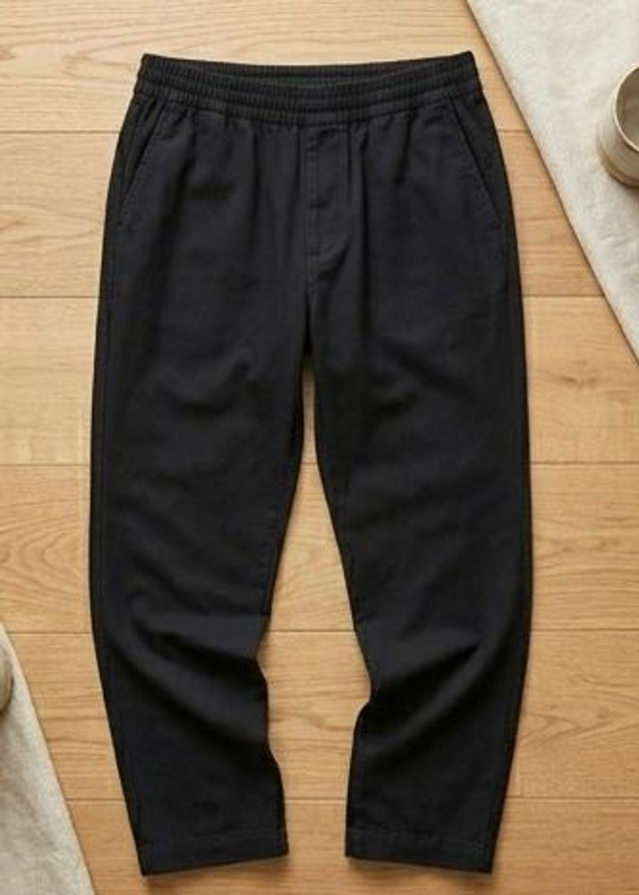 uniqlo black relaxed pants