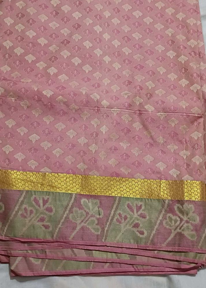 Vintage Pink &amp; Gold Saree