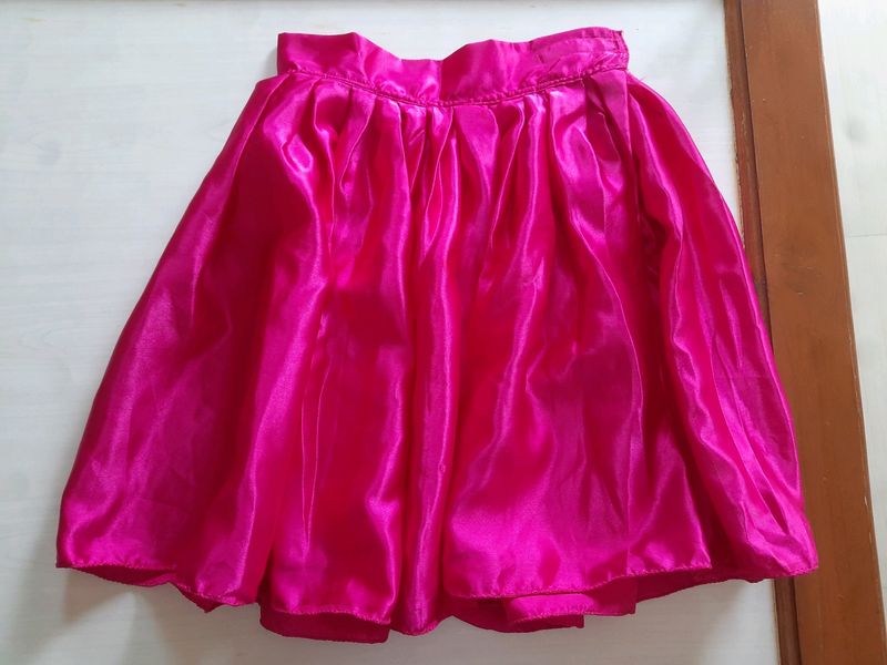 Shiny Pink Skirt