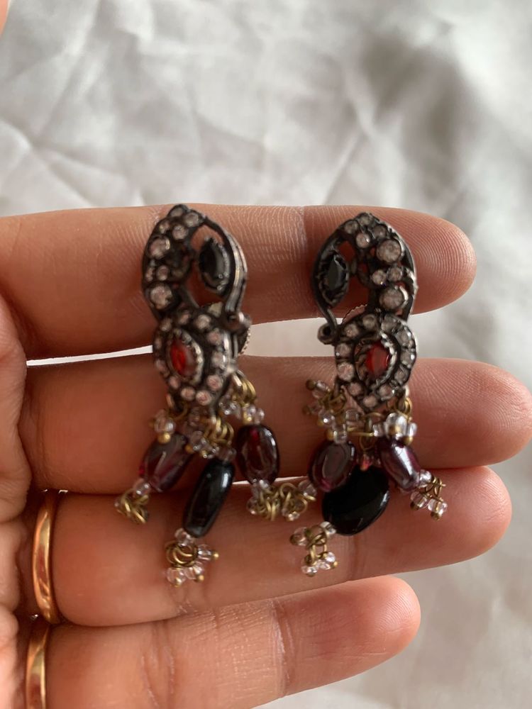 Hyderabadi semi Precious Stones Earrings