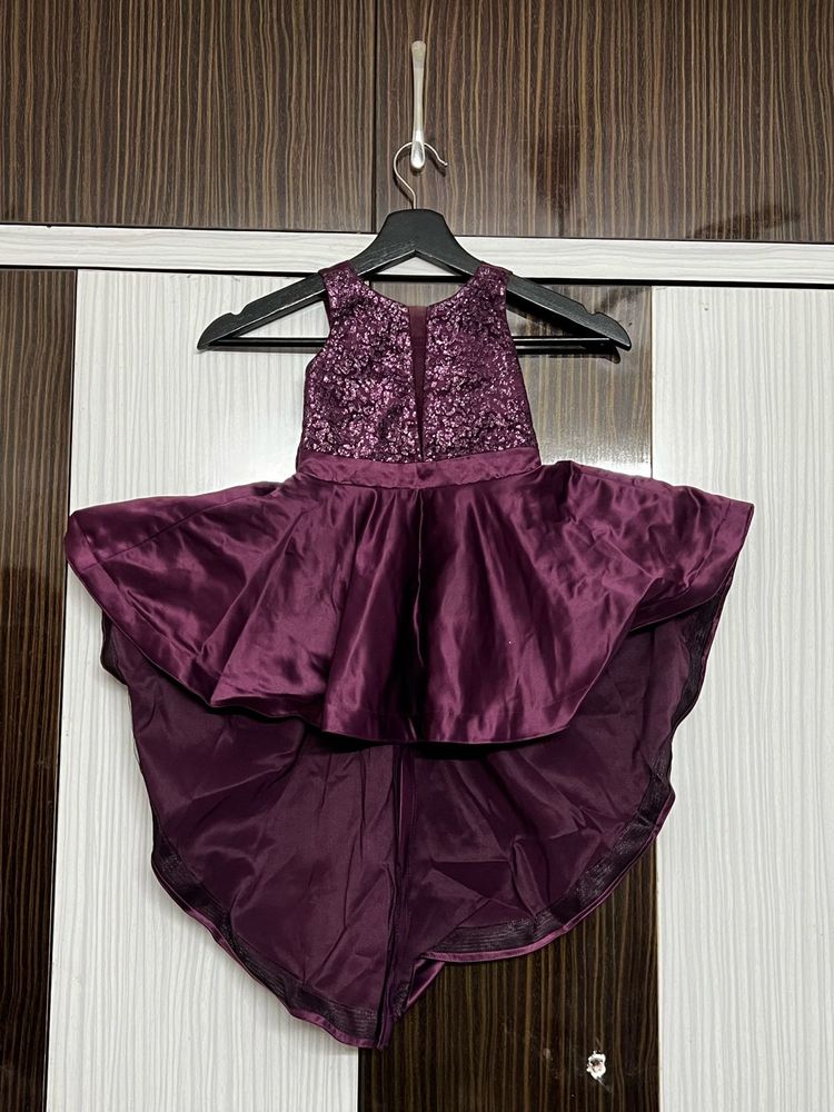 Beautiful low high party wear frock