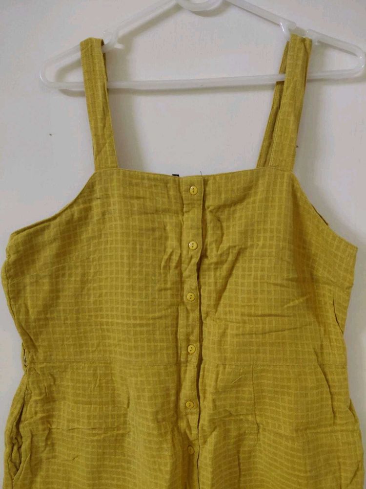 Mustard Yellow Textured dress