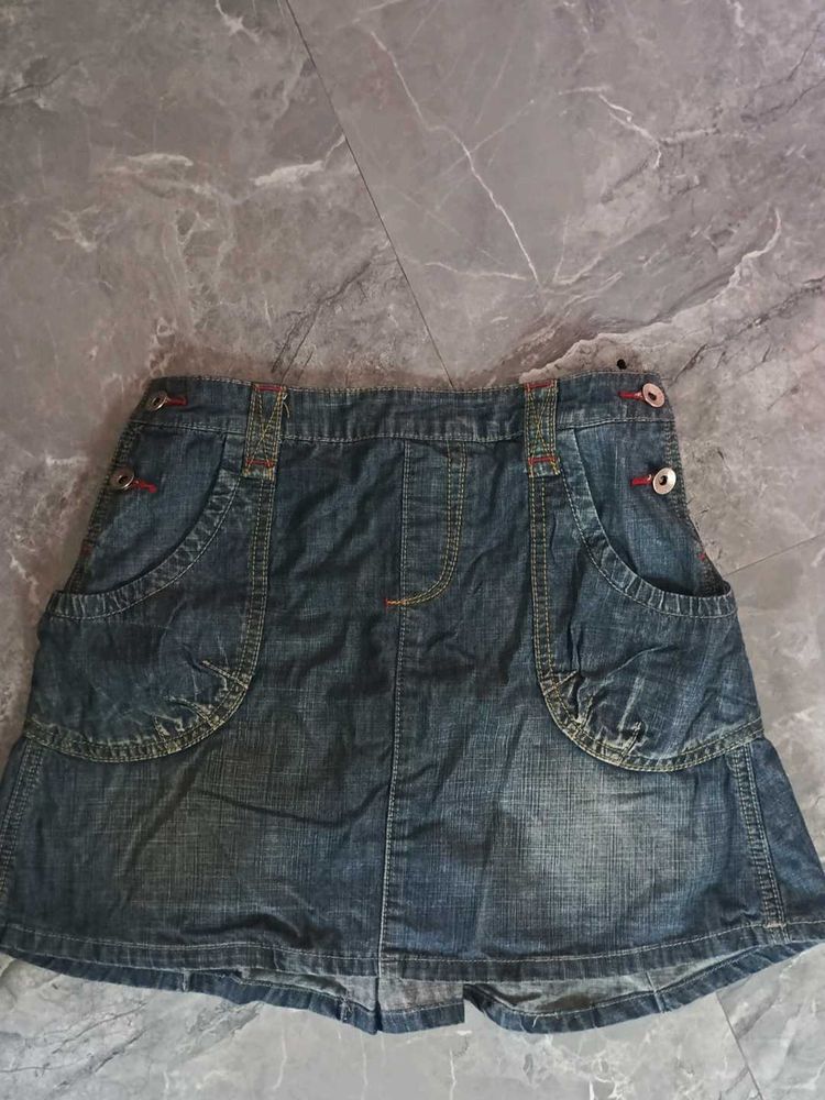 Y2K Denim Mini Skirt