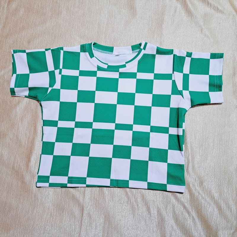 Price Drop Only For Today Women Crop T Shirt Green