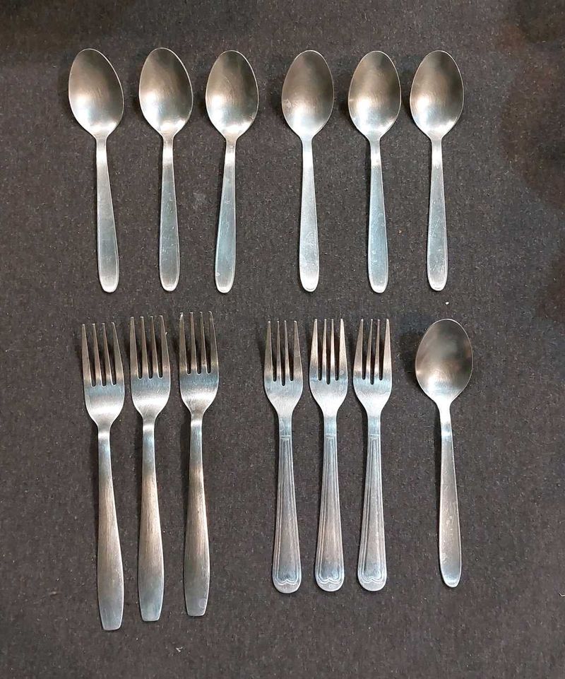 Set of 7 Spoons and 6 Forks