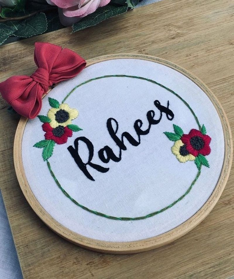 Customisable Name Hoop