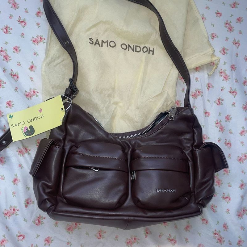 Samo Ondoh Dark Brown Shoulder Bag