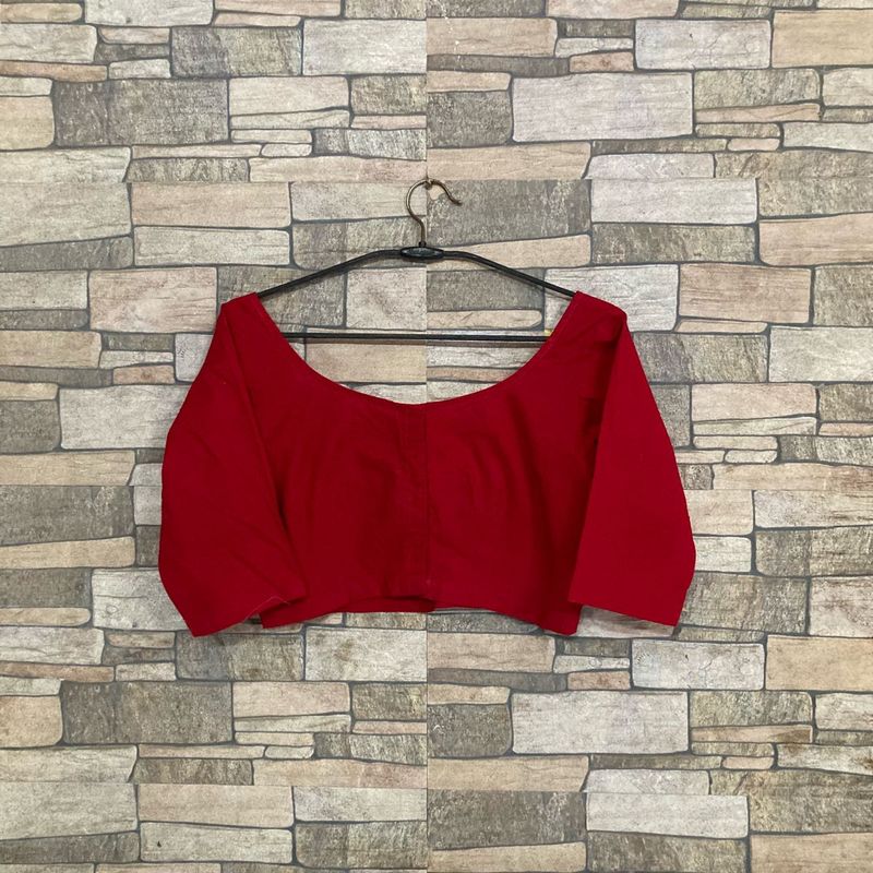 Vibrant Red Blouse
