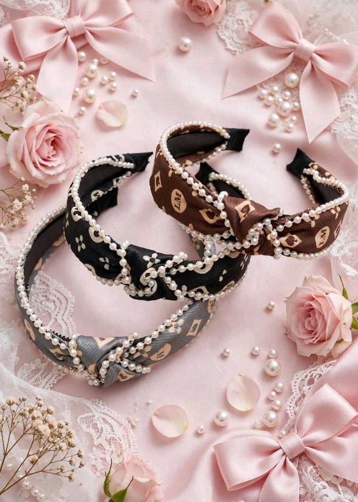 🆕Pearl Embellished Knotted Headbands