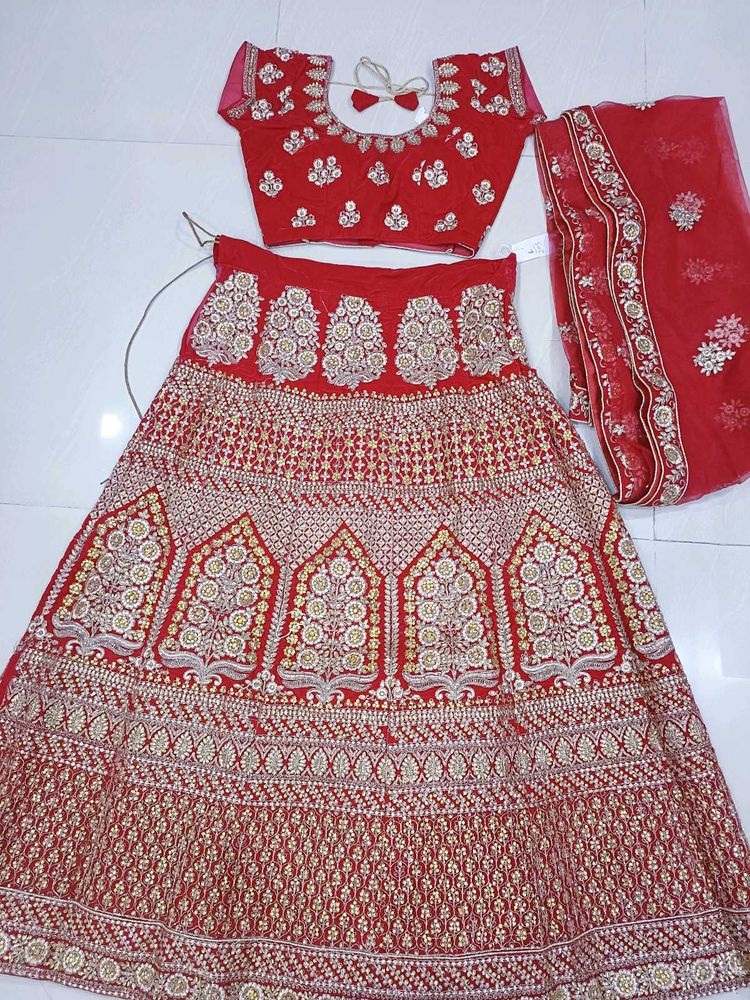 Red Bridal Lehenga Choli