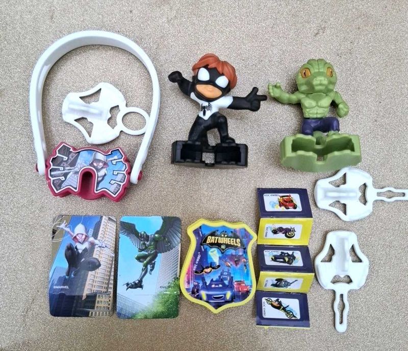 🕸️Spider-Man &amp; Batwheels Toy Set