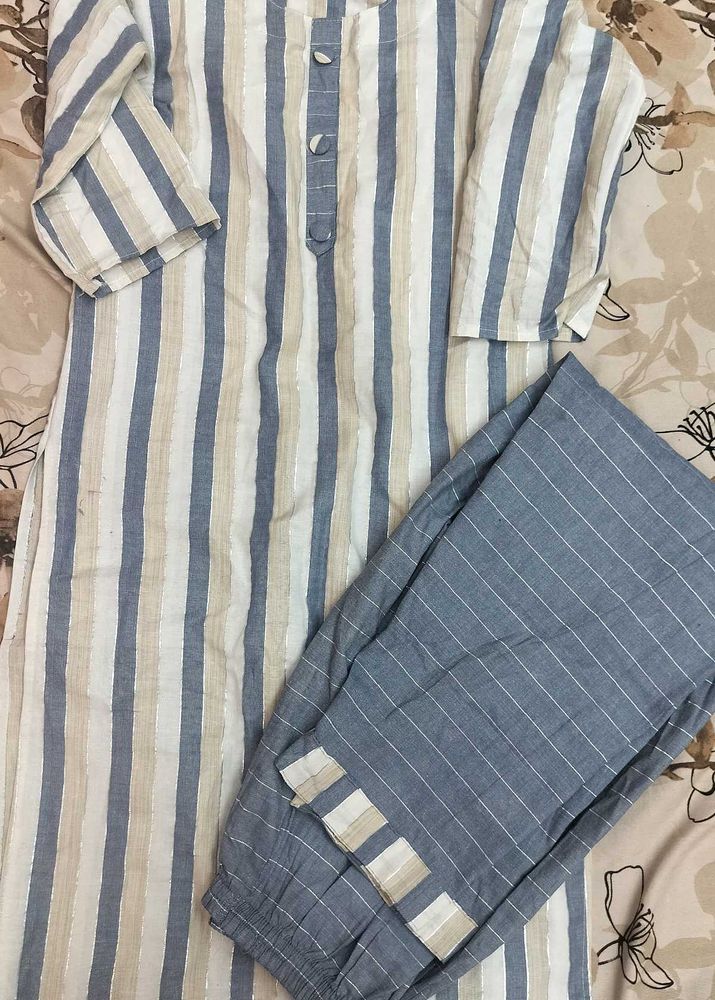 COTTON Kurta with Pants Set🌻