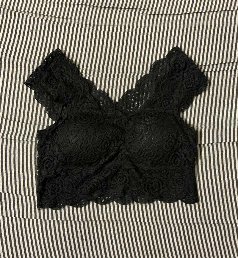 Lace Bralette Crop Top