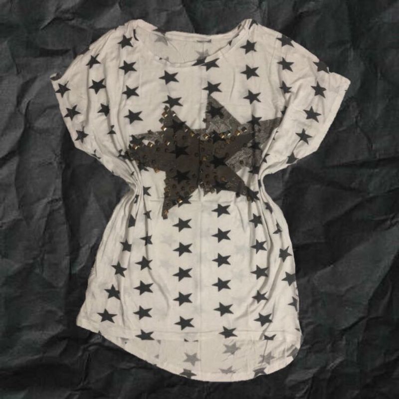 Women's Star Print Tunic Top