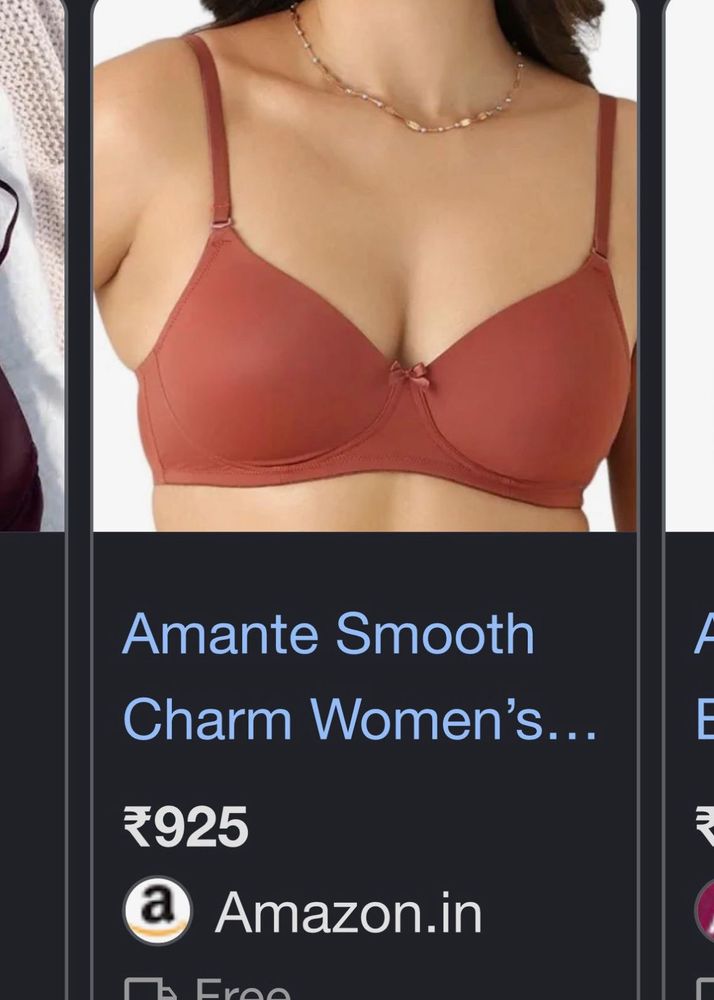 Amante Brown padded Bra (Never worn)