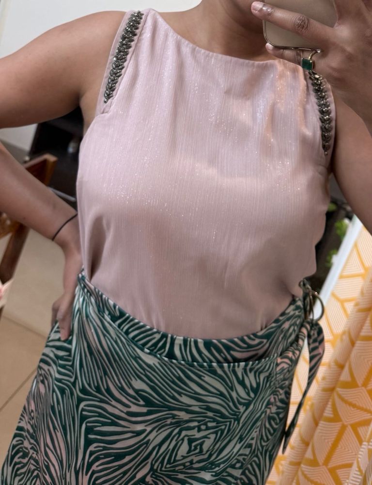 Cute Glitter Pink Top