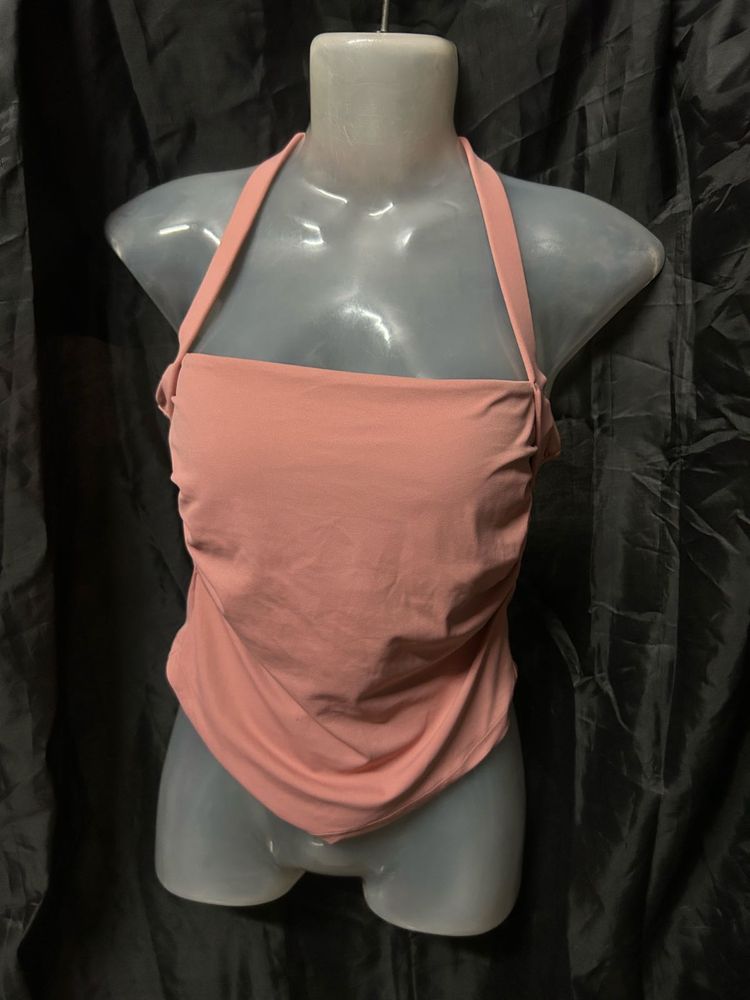 Trendy Halter Neck Bikini Top