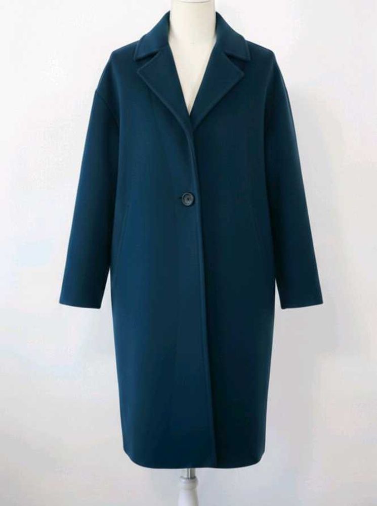 Elegant Teal Overcoat